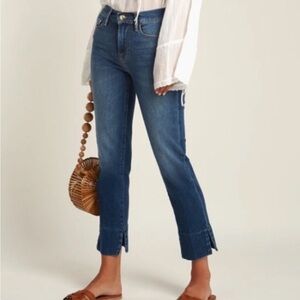 Frame Le Nouveau Straight Leg Split Hem Jeans 24